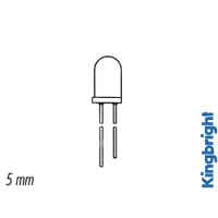 5mm BICOLOURED + BIPOLAR LED LAMP RED/GREEN WHITE DIFFUSED