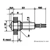 LED LAMP 24V YELLOW - CHROME HOUSING