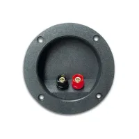 Round speaker cable connection terminal - NICKEL