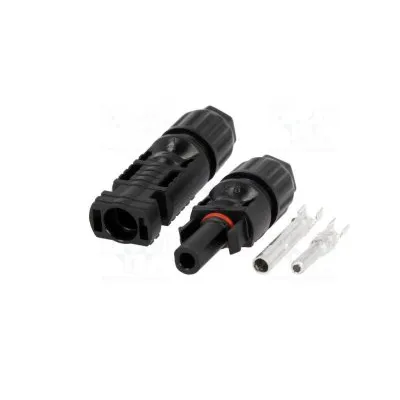 Connector: solar; male + female; straight; 2.5÷4mm2; with contacs