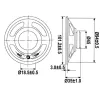 MINI LOUDSPEAKER - 2W / 8 ohm - Ø 101mm