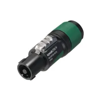 NEUTRIK - 4 pole speakON cable connector, screw terminal assembly, chuck type strain relief for cable diameters 6 to 12 mm