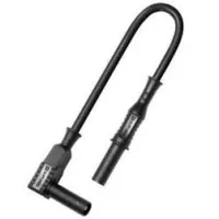 Silikoonist turvaotstega testjuhe 0,75 mm2, - 60 + 180°C, 12A , L=1m , must