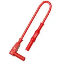 Silikoonist turvaotstega testjuhe 0,75 mm2, - 60 + 180°C, 12A , L=1m , punane