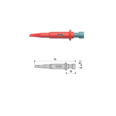 Test-clip: 4mm socket; max. 5A; black