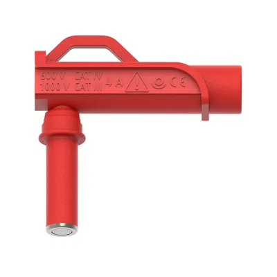 Magnetotsik , 4mm pesaga; magnetotsiku diam.6.6mm; 1000V CAT III, 4A ; punane