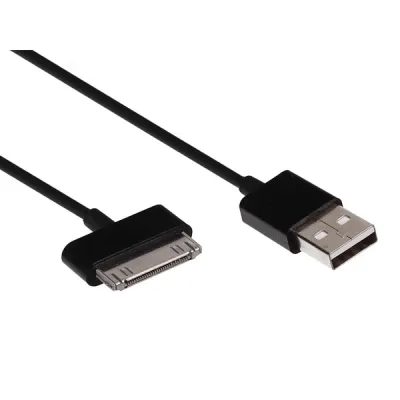USB 2.0 A pistik - APPLE® 30-kontaktiline pistikuga kaabel - must- 1 m
