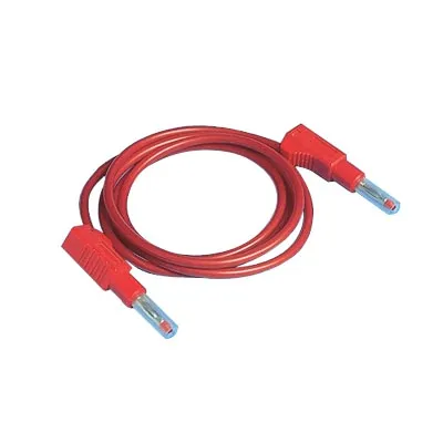 0,75mm silikoon-turvajuhe, 4mm pistikutega, L=1m; 12A , 600V, kollane
