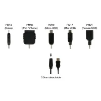 USB - 3.5мм разъем, кабель зарядного устройства + 5 разъемов