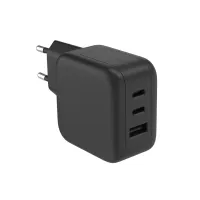 USB-kiirlaadija GaN Fast tehnoloogia - 3 väljundit - USB-A & 2 x USB-C - 67W