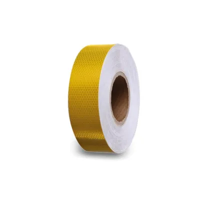 Honeycomb reflective tape 5cm x 5m - Yellow