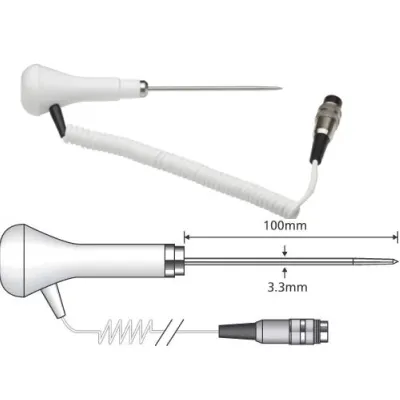 Comark PX22L/C - pulkandur toiduainete rakendustele (valge/krussis juhtmega ): -40°C ...+150°C , Termistor tüüpi( Comark Instruments / Fluke )