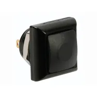 МИНИ-кнопочный переключатель, металлический, с черной кнопкой 1P SPST OFF-(ON)