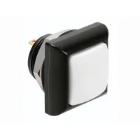 МИНИ-кнопочный переключатель; металлический, с белой кнопкой 1P SPST OFF-(ON)