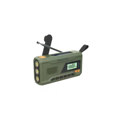 Hädaabi AM/FM raadio  akuga, solar, dünamo, taskulamp