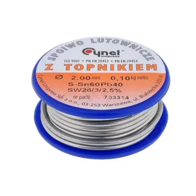 SOLDER 60/40 2,0mm 100g