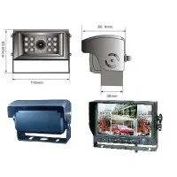 Tagurduskaamera süsteem: Klapiga tagurduskaamera + 7" LCD TFT monitor