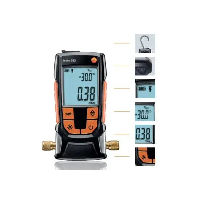 Vaakum-rõhumõõtja: 0 to +26.66 mbar / 0 to 20 000 microns( Testo )