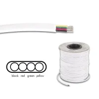 Telefonikaabel 4 x 0.08mm , valge lapik