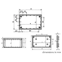 Корпус COVER - серый, 110 x 70 x 53.9мм