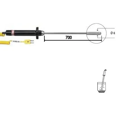K-tüüpi termoandur: ...1200°C ( Delta Ohm )
