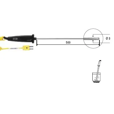 K-tüüpi termoandur:...1000°C ( Delta Ohm )