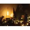 Deco bulb - Christmas tree-shaped bulb - golden thread - E27