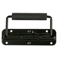 Пружинная ручка для динамика - черный металл - 140 x 40 мм