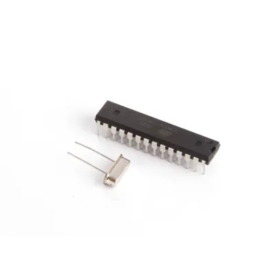 ATMEGA328P MCU + ARDUINO® UNO programm ja 16 MHz kvartskristall