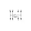 DIL relay: 0.5A/10W max. 1 x on 12Vdc