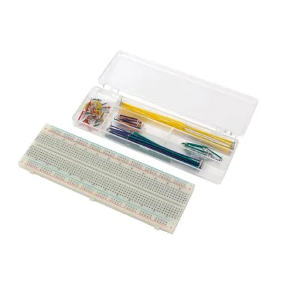 SOLDERLESS BREADBOARD - 830 HOLES + JUMPER WIRES - 140 pcs