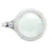 Suurendusklaasiga laualamp, klambriga - 5 dioptrit - 6 W - 30 LED - valge