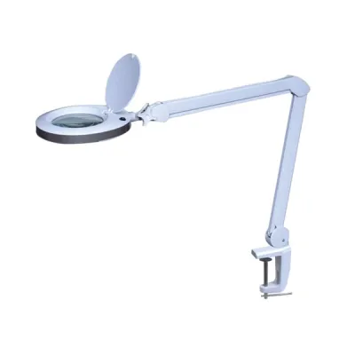LED DESK LAMP WITH MAGNIFYING GLASS 8 DIOPTRE - 8 W - 60 LEDS - WHITE