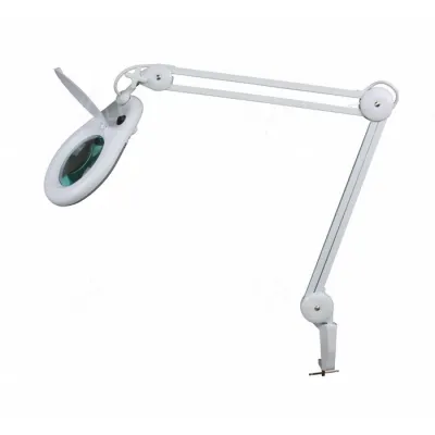 LED DESK LAMP WITH MAGNIFYING GLASS 8 DIOPTRE- 9W  - WHITE