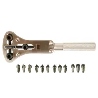 Универсальный инструмент для ремонта водонепроницаемых часов - 4 комплекта с 3 насадками