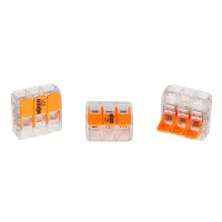 WAGO - компактный соединительный коннектор 3 x 0.2 - 4 мм² для всех типов проводов