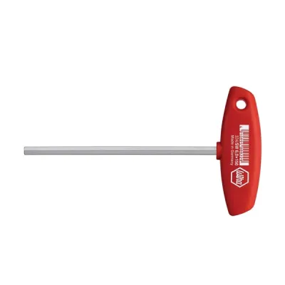 Wiha l-key with t-handle hexagon brilliant nickel-plated (00907) 2,5 x 200 mm