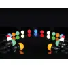 Värvilised LED-pirnid - (10 tk)