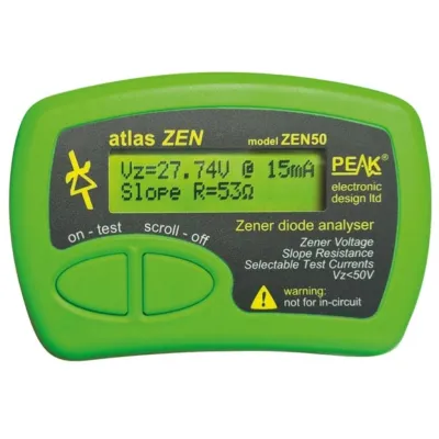 ATLAS ZEN - Zener Diode Analyzer (0 - 50 V)