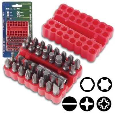 HEX TORX + - otsikute komp. 33tk
