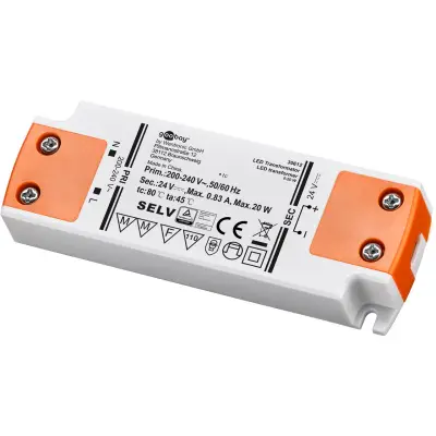 LED Transformer 24 V (DC) (DC), 20 W