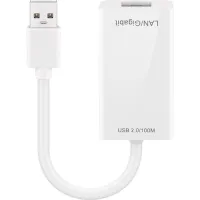 USB 2.0 Fast Ethernet Network Converter, White