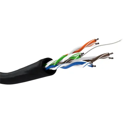 CAT 5e Outdoor Network Cable, U/UTP, black