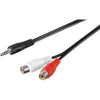 3.5 mm Audio Cable Adapter, Male to Stereo RCA Female