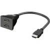 HDMI™ cable adapter, gold-plated