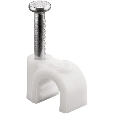 Cable Clip 5 mm, white