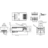 RJ45 Plug, CAT 5e STP Shielded with Strain-relief Boot