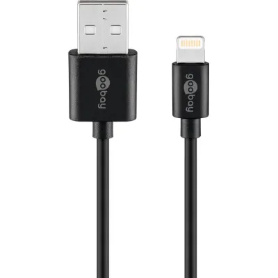 Lightning USB Charging and Sync Cable, 0.5 m, black