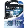 Set of 4 LED Real Wax Candles, white, incl. 12x AAA (LR03)