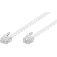 Modular Telephone Cable, white